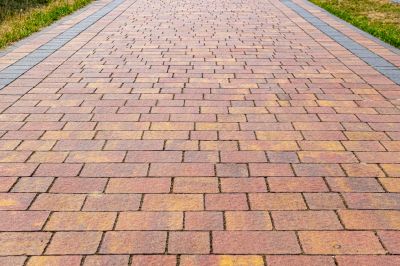 Brick paver pathway