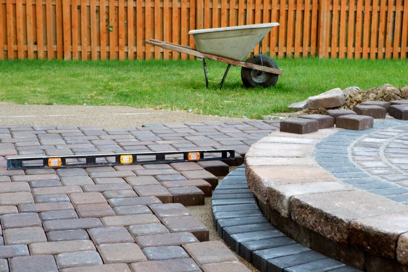 Base preparation for paver patio